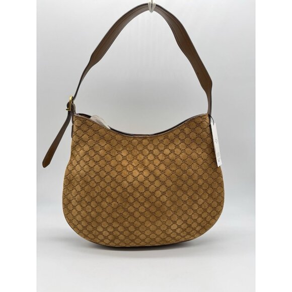 MANGO MNG suede and leather shoulder bag - Brown - Picture 6 of 10